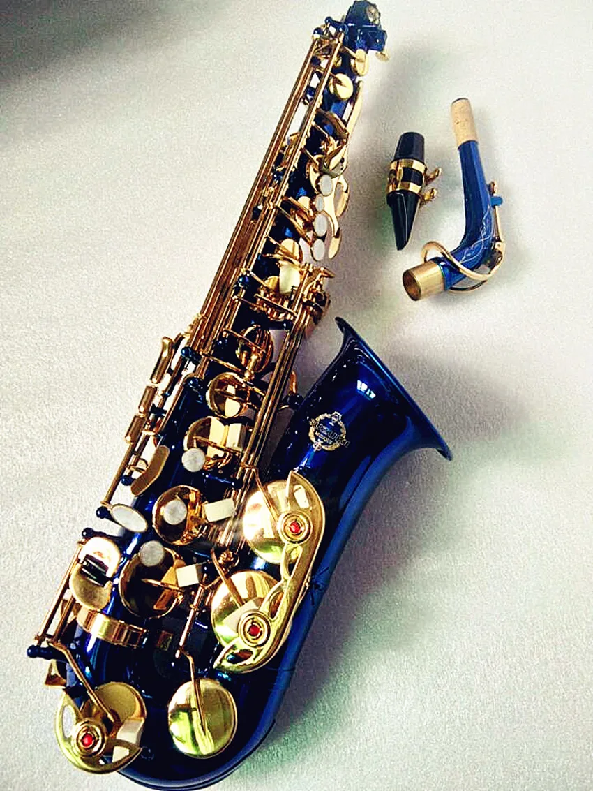 

Blue Gold key Alto Eb Saxophone Model E Flat Sax with Reeds Case Mouthpiece Professional