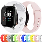 Ремешок для часов Amazfit GTS22eGTS2 MiniGTR 47 мм42 ммGTR22estratos 23 спортивный силиконовый браслет Amazfit ремешок bip, 20 мм, 22 мм