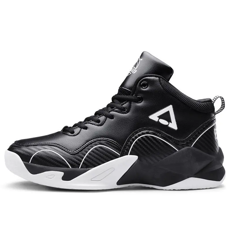

Men Basketball Shoes Air Cushioning Non-Slip Sports Shoes Black High Top Gym Training Athletic Autumn 2021 New Sneakers for Men