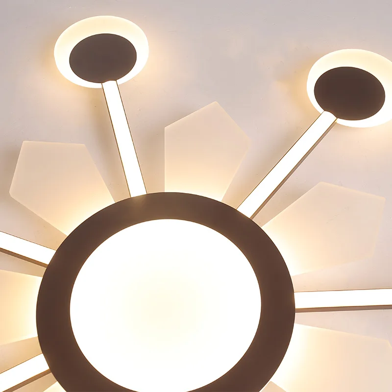 

New Brown led chandelier Creative Acrylic chandeliers ceiling For Livingroom Bedroom plafondlamp modern chandelier lighting