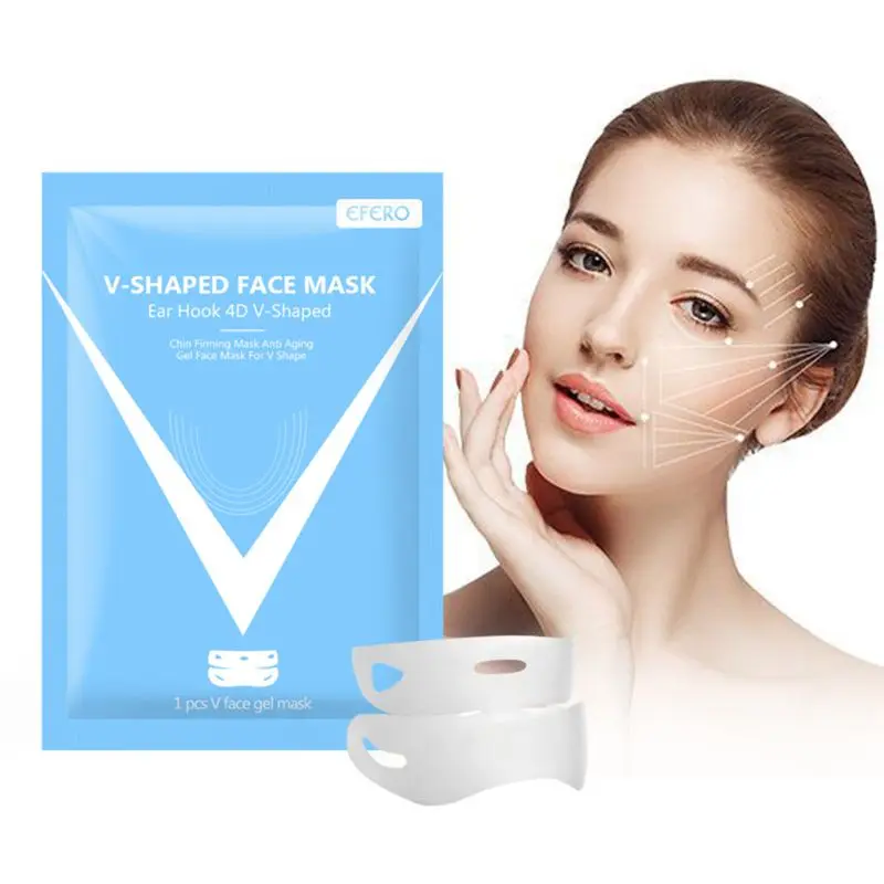 

4D Ear Hoop Double Chin V-Shaped Face Lifting Mask Firming Slimming Bandage Gel