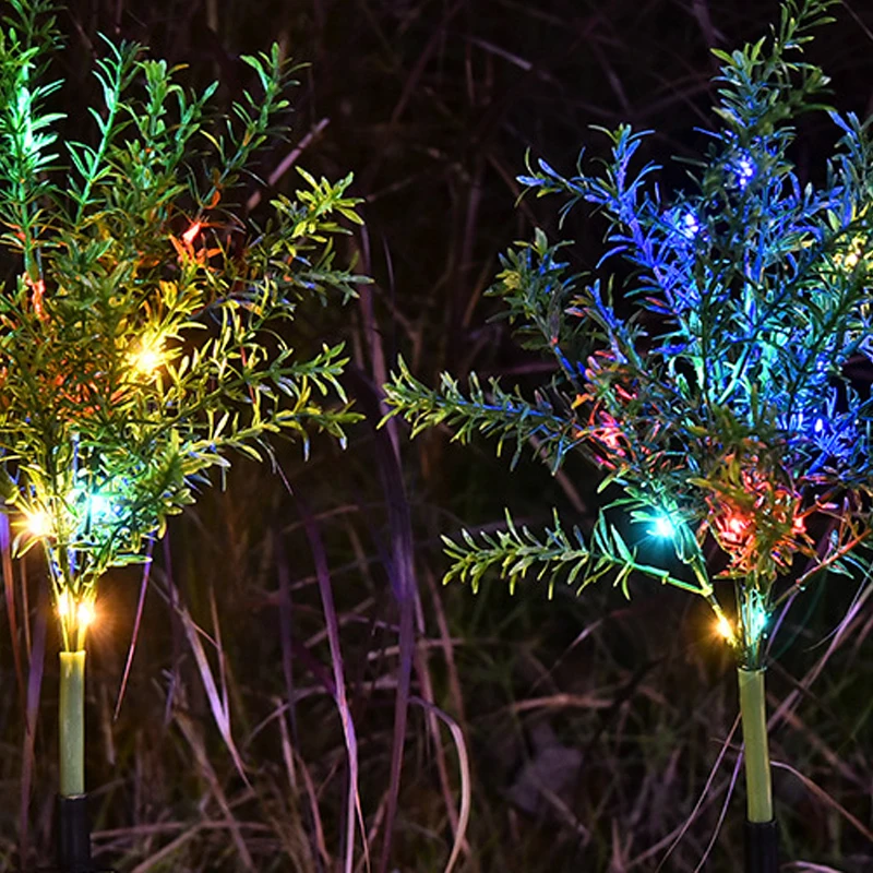 2 упаковки декоративных садовых ламп на солнечной батарее украшение для