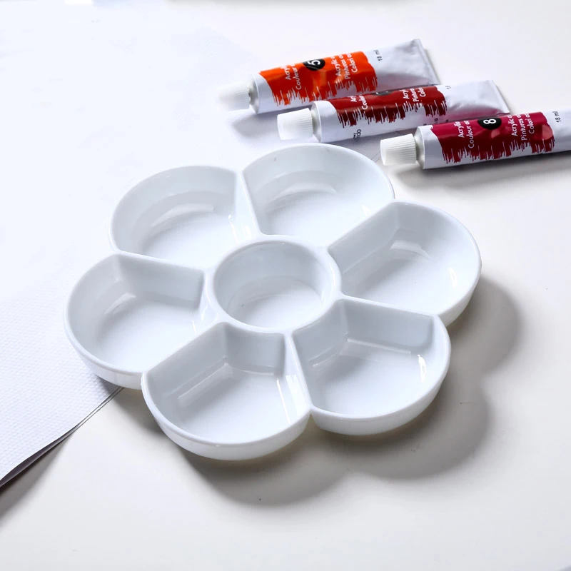 Палитра для рисования цветов сливы поднос искусственная керамика акварели гуаши