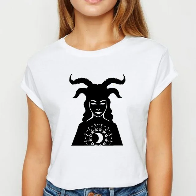 

Funny Witch graphic print tshirts women harajuku ulzzang shirt streetwear Summer Short Sleeve Casual T-shirts Femme Punk Tops
