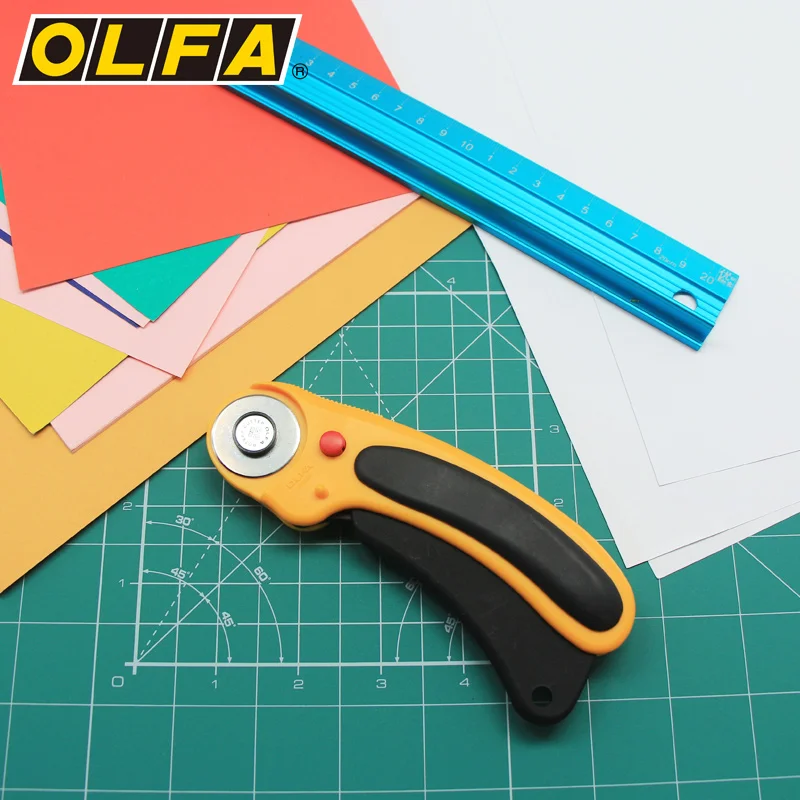 

OLFA safety wheel cutting hob leather cloth flat rubber band utility knife RTY-1/DX diameter 28mm