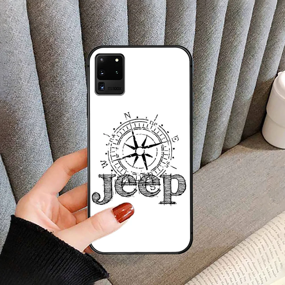 

Jeep American car Phone Case Cover For For SamSung Galaxy S Note 7 8 9 10 20 Uitra Plus E Lite Black black Shell Luxury Back