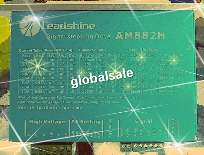Драйвер шагового двигателя Leadshine AM882H 80 в 8 2 а с датчиком обнаружения без датчика |