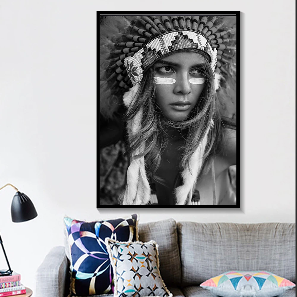 Женские принты Скандинавская индийская Картина на холсте скандинавский постер