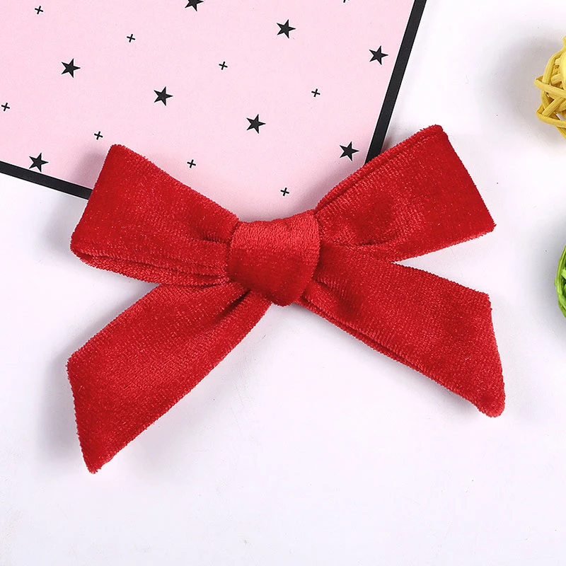 Повязка на голову для маленьких девочек бархатная повязка с бантиком