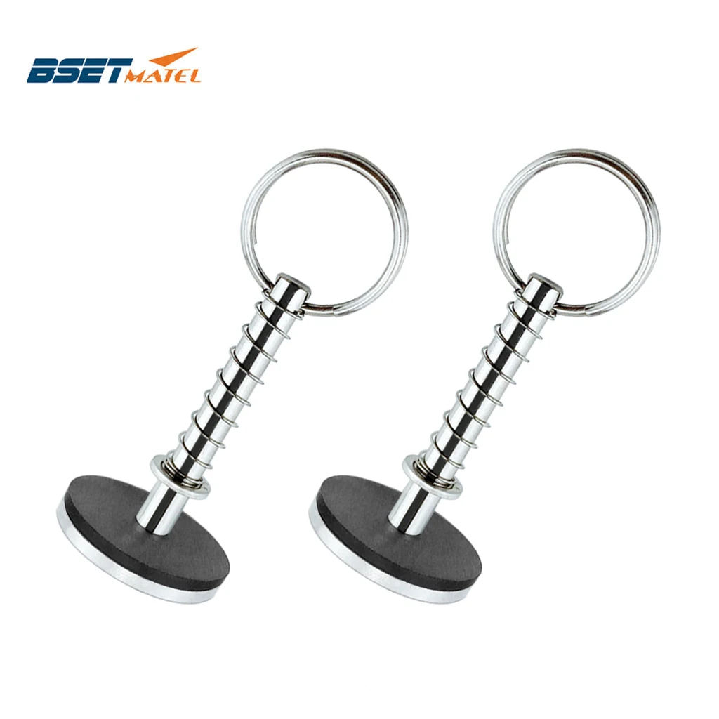 

2PCS Stainless Steel 316 Hatch Cover Pull Handle Quick Pin Button Boat Yacht Storage Retainer Farm Trailers Wagons Auto Car