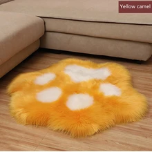 Faux Fur Rug Wool Carpet Soft Bear Paw Footprint Fluffy Plush Cushion Living Room Bedroom Mat Kid Room Home Decor Rug Shaggy Pad Faux Fur Rug Wool Carpet Soft Bear Paw Footprint Fluffy Plush Cushion Living Room Bedroom Mat Kid Room Home Decor Rug Shaggy Pad