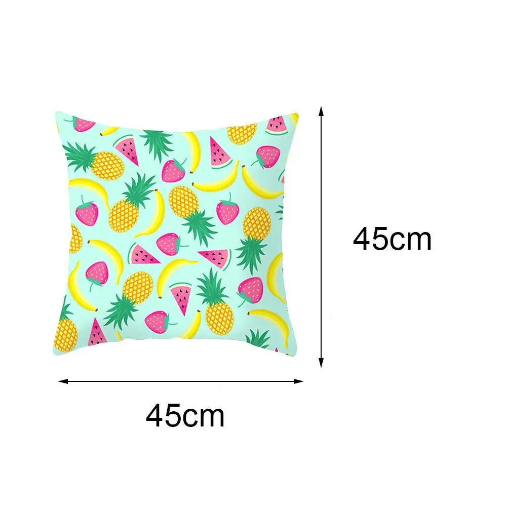

Nordic Cushion Covers Summer Fresh Fruits Print Pillow Covers Green Apple Patten Home sofa Decorative Throw Pillows Case