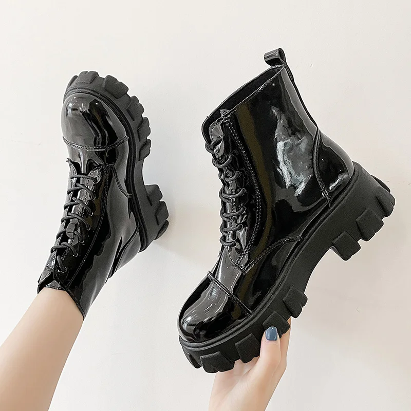 

Shoes Women Anklet Boots Round Toe Thick Sole Comfortable Platform Snow Boots for Woman Winter Female Keep Warm Botas De Mujer
