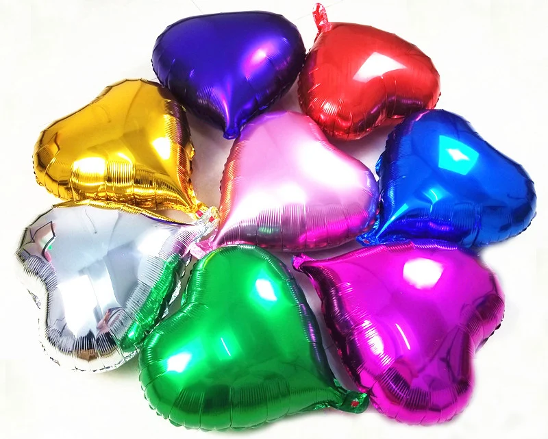 Абрикосовые 18 дюймовые большие шаровары в форме сердца цвета металлик воздушные