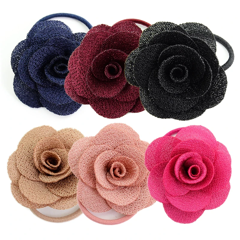 Эластичная повязка для волос в виде милых цветов 13 | Аксессуары одежды