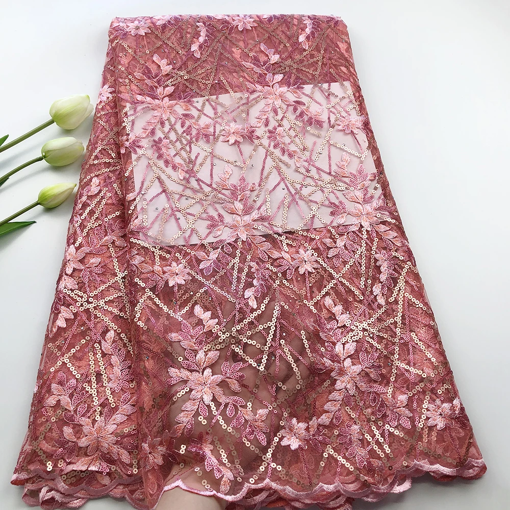 Удивительная последовательность африканская французская Вуаль Сетка органза