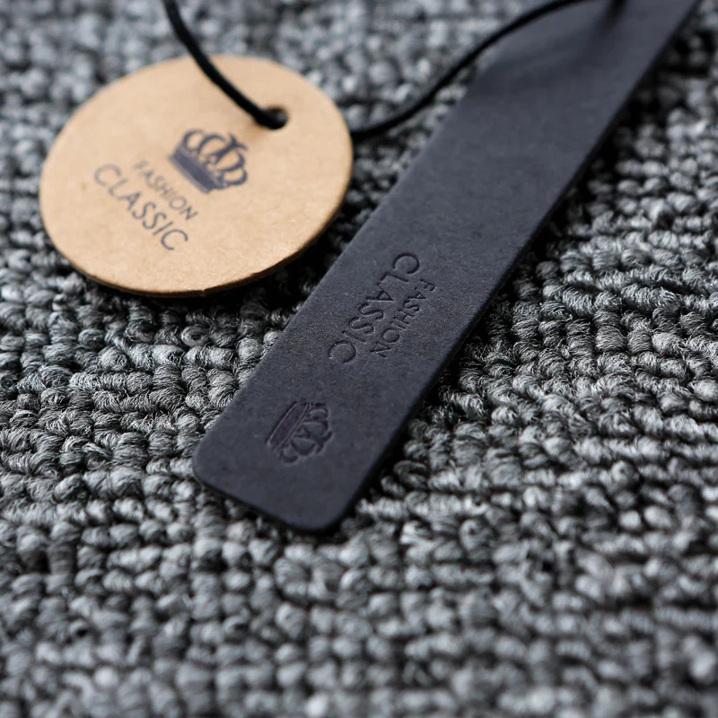 Крафт бумага + черная карточка бронзирование трафаретная печать комплектные