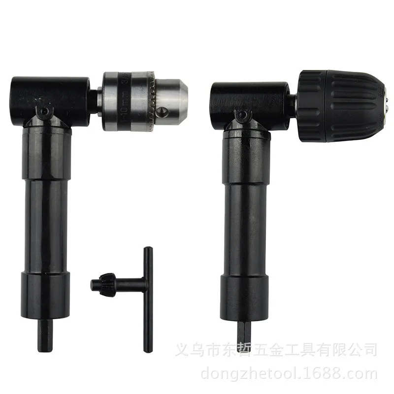 

90 degree right angle electric drill three-jaw chuck corner device multi-function way alloy electric right angle drill