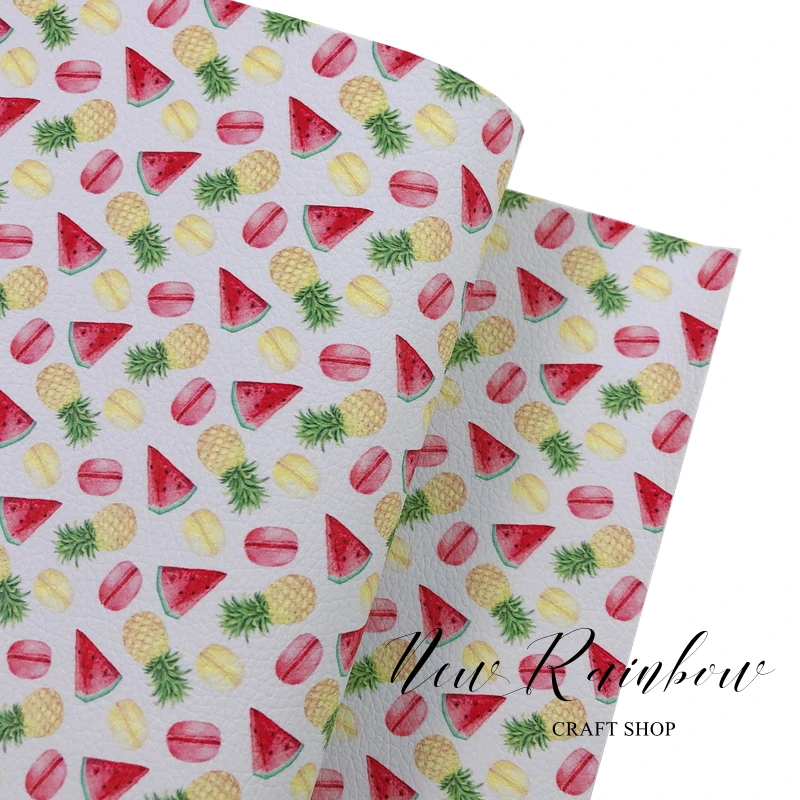 Новая коллекция Летних Фруктов Rainbow 30x138 см ткань из искусственной кожи сделай сам