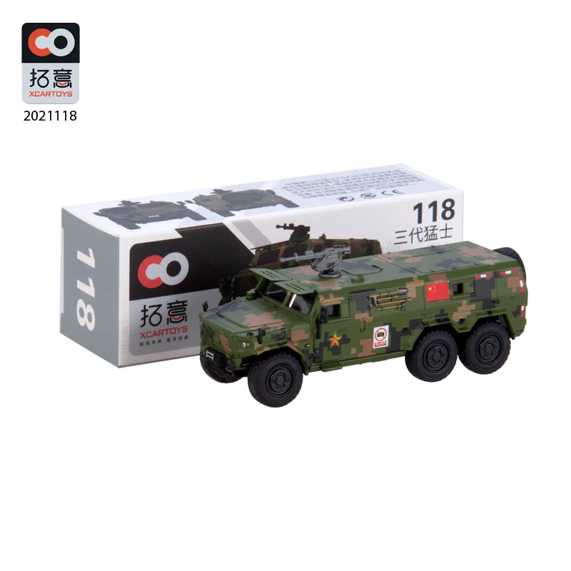 

Xcartoys 1:64 D.F Warrior III Multi-purpose Armored Vehicle Army Green NO.118 Simulation Model Car