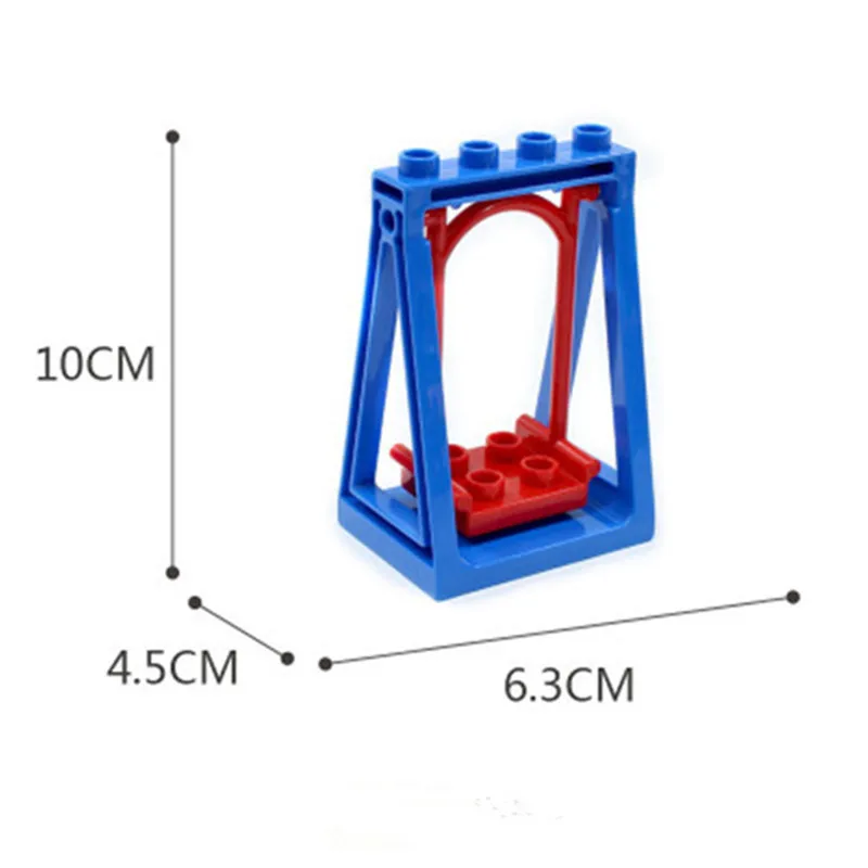 Большой размер Diy строительные блоки качели Seesaw настольные аксессуары для рыбной