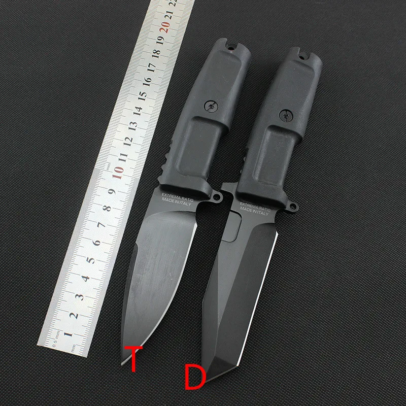 

Fixed Knife 440C Blade Rubber Handle Tactical Hunting Knives Outdoor Camping Survive Knives Multi Diving Tool & ABS Sheath