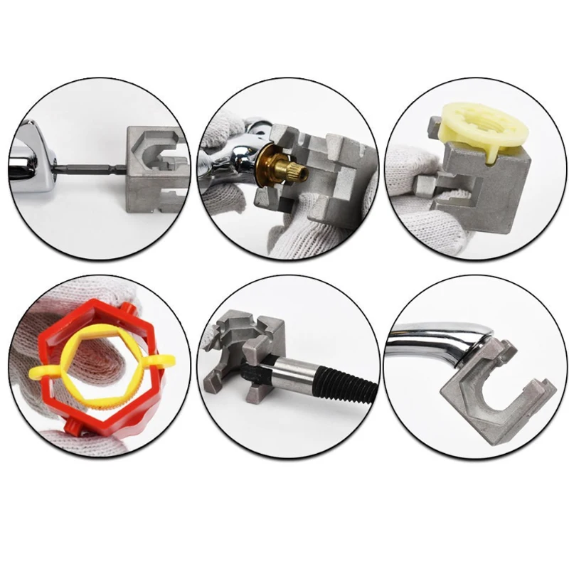 

18 in 1 Foldable Water Pipe Wrench Double End Basin Bottom Pliers Sleeve Bathroom Faucet Sink Installation and Maintenance Tool