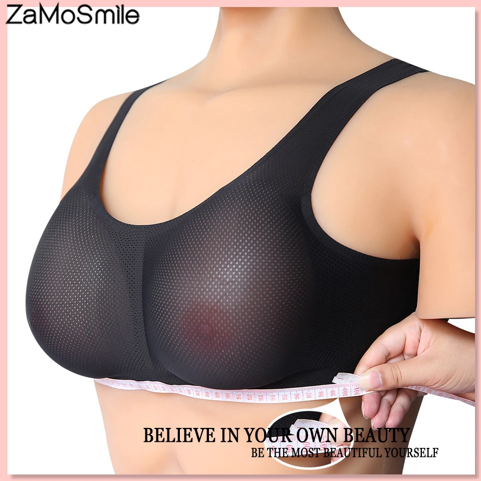 

A-E Cup Drop-shaped Fake Breast With Underwear Set Crossdressing Silicone Breast Prosthesis Vest Underwear Fake Boobs Chest
