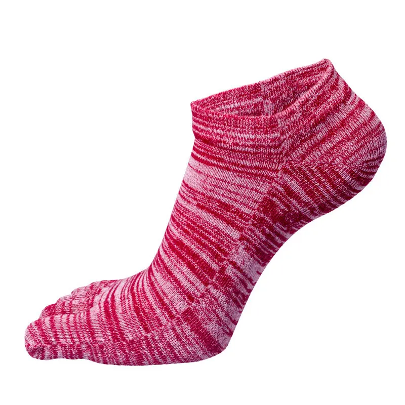 

Vintage Casual Cotton Blend Solid Sock Hot Sale Comfortable Five Finger Breathable Toe Socks for Men Casual Ankle Socks