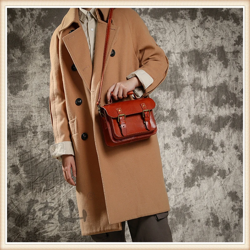 

2021 autumn and winter new fashion all-match portable messenger bag shoulder bag leather women's messenger leather Cambridge bag