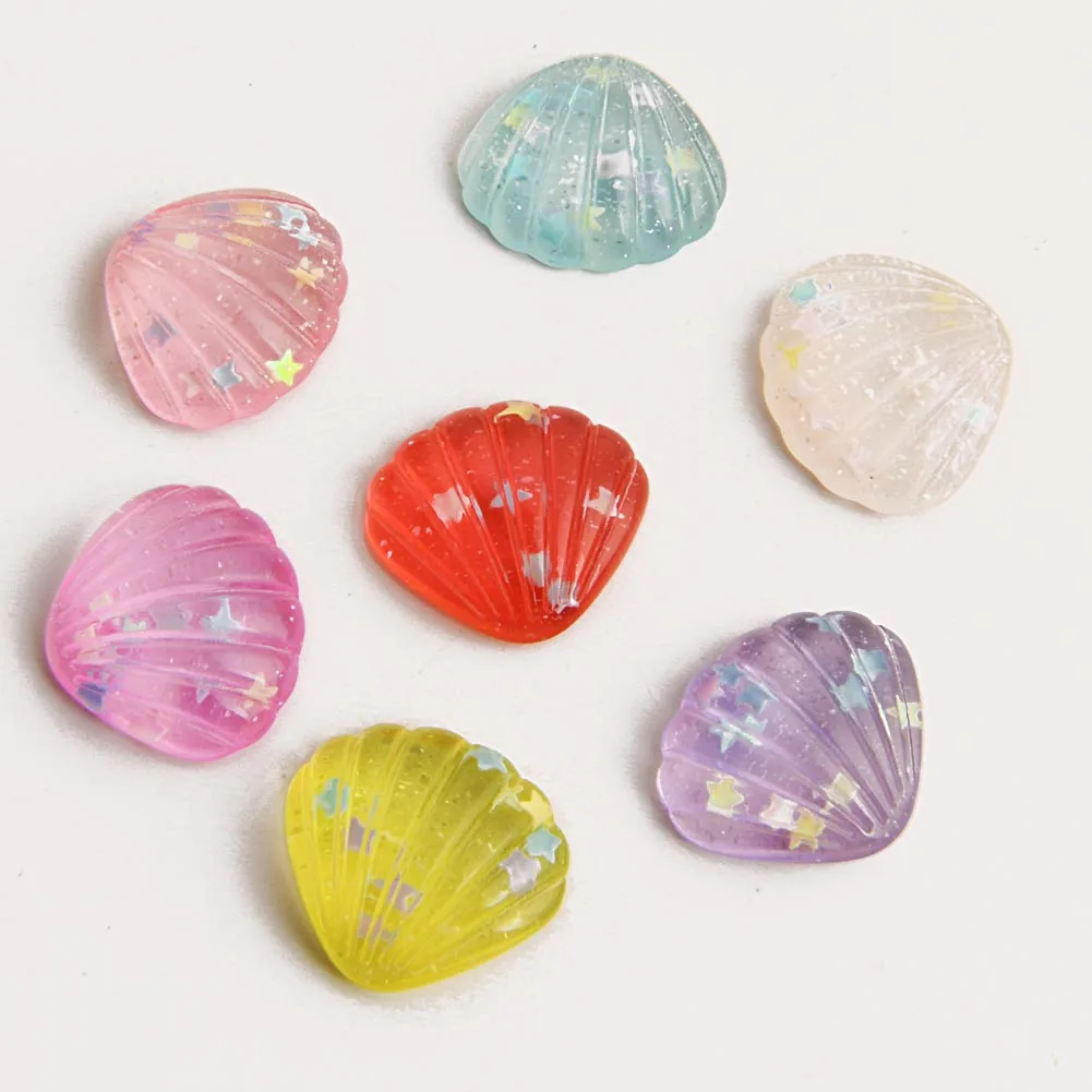 

10 шт 18*19 мм AB цветная оболочка BOLIAO Смола содержит Блестящий плоский клей на пакеты/одежду аксессуары для украшения дома R402