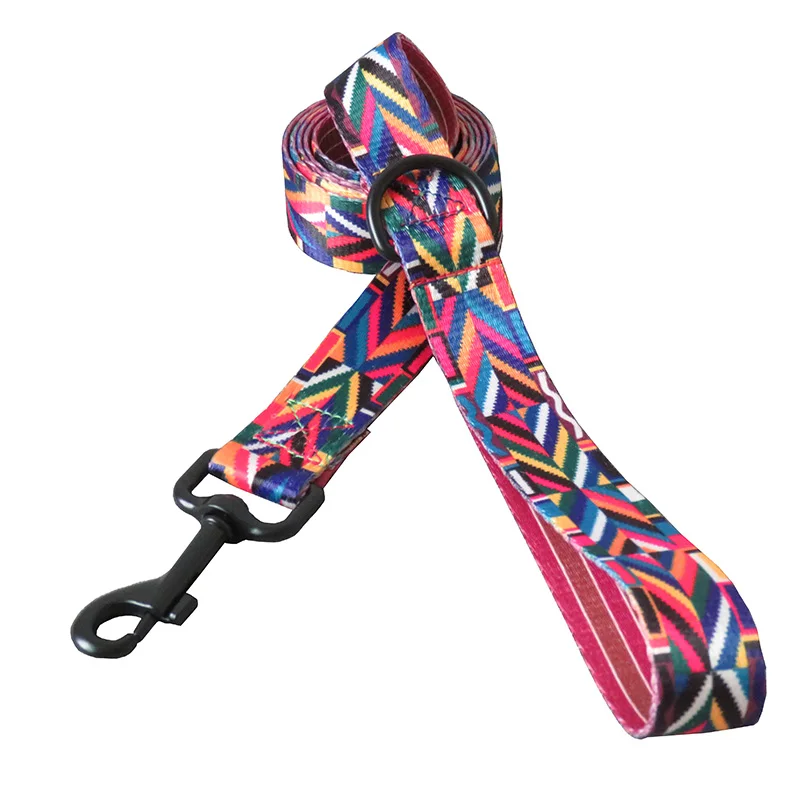 

Length 3 Meters Width 2.5cm Rainbow Printed Pet Dog Leash Rope Straps Belt for Small Medium Puppy Walking Leads Pet Products