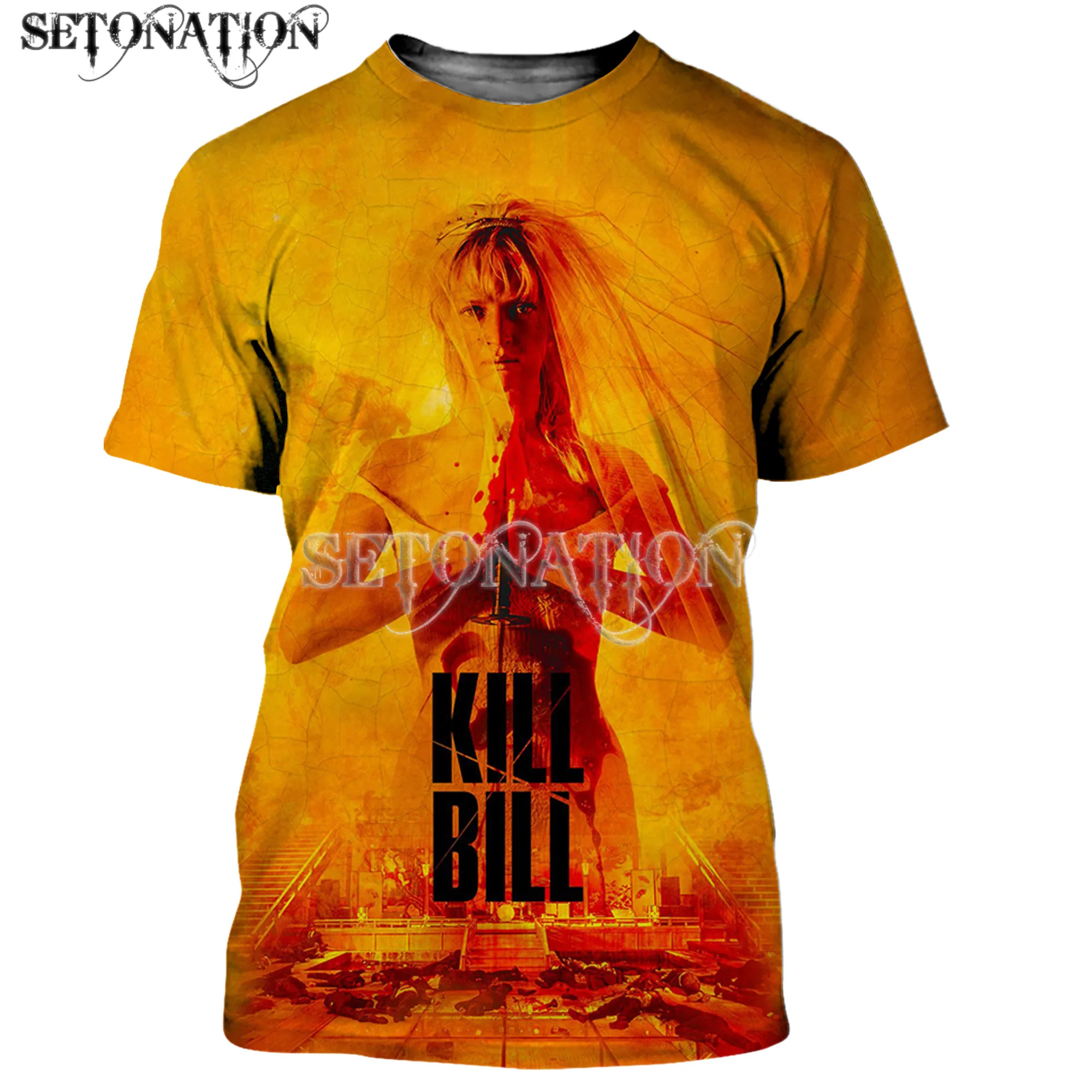 Kill Bill мужские/женские новые модные крутые футболки с 3D принтом Повседневная