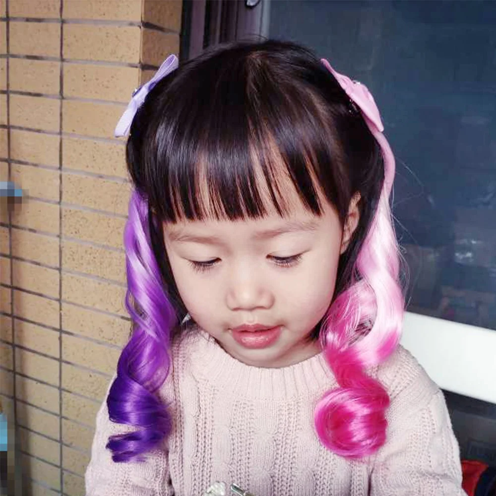 Аксессуары для волос разноцветные заколки с бантом девочек радужные блестящие