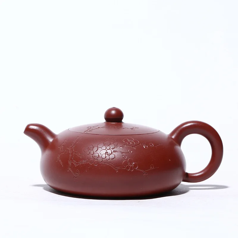 

Half Moon Purple Clay Teapot Zisha Yixing Handmade Pot Kung-fu TeawarePurple Drinkware For Puer Green Black Chinese Tea