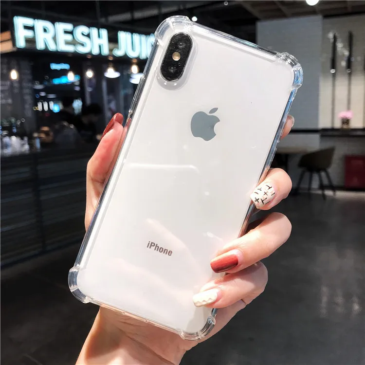 Роскошный противоударный Прозрачный чехол для iPhone X XS Max XR силиконовый телефона 7