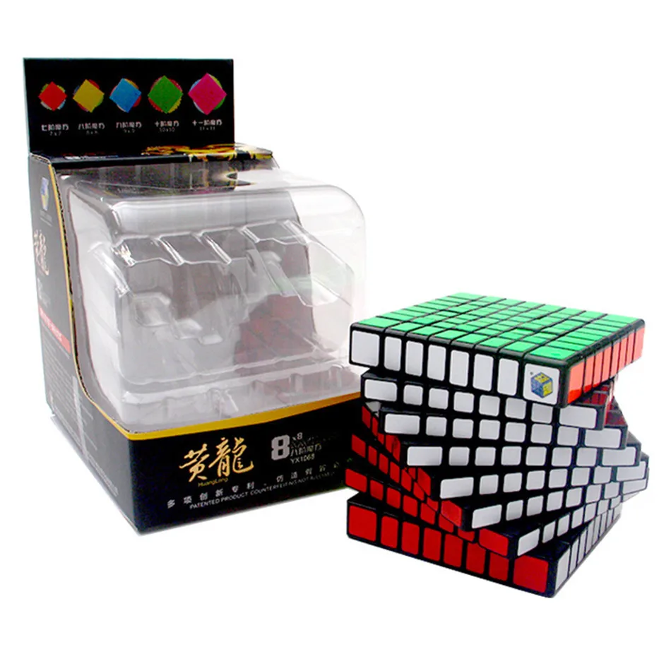 

YUXIN ZhiSheng HuangLong 8x8x8 Magic Cube v-cube 8, профессиональные игрушки-головоломки