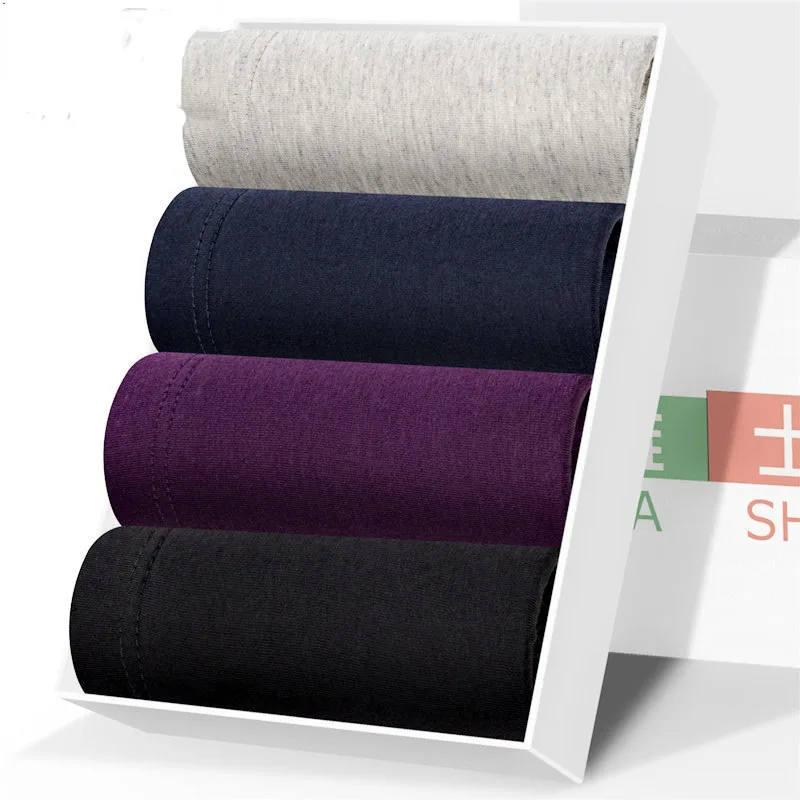 4pcs / Mens Underwear Shorts Boxer Shorts Mens Sexy Underwear High Quaity Men's Underwear Pure Cotton Breathabe Boxer Shorts