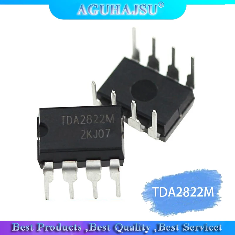 10 шт. TDA2822M DIP8 TDA2822 DIP новый 3 6 в 9 12 В 15 8 прямой футов|Интегральные схемы| |