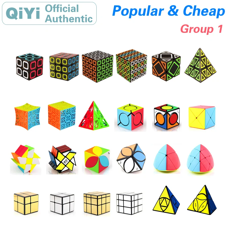 

Qiyi Magic Cube 2x2x2 3x3x3 4x4x4 5x5 Dimension Mirror Skewed SQ-1 Pyramid Megaminxeds Speed Puzzle AntiStress Educational Toys