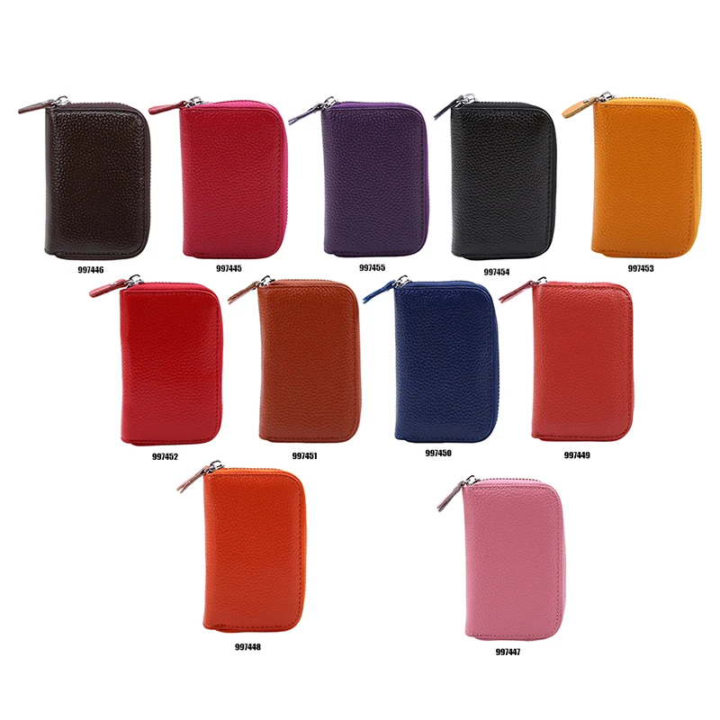 

11 Candy Color Patent Leather Small Women Coin Purse Mini Change Purses Card Holder Female Genuine Leather Wallets Zipper