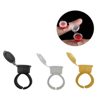 200pcs tattoo ink rings cups permanent makeup pigment holder disposable eyebrow eyelash extension microblading tool accessories