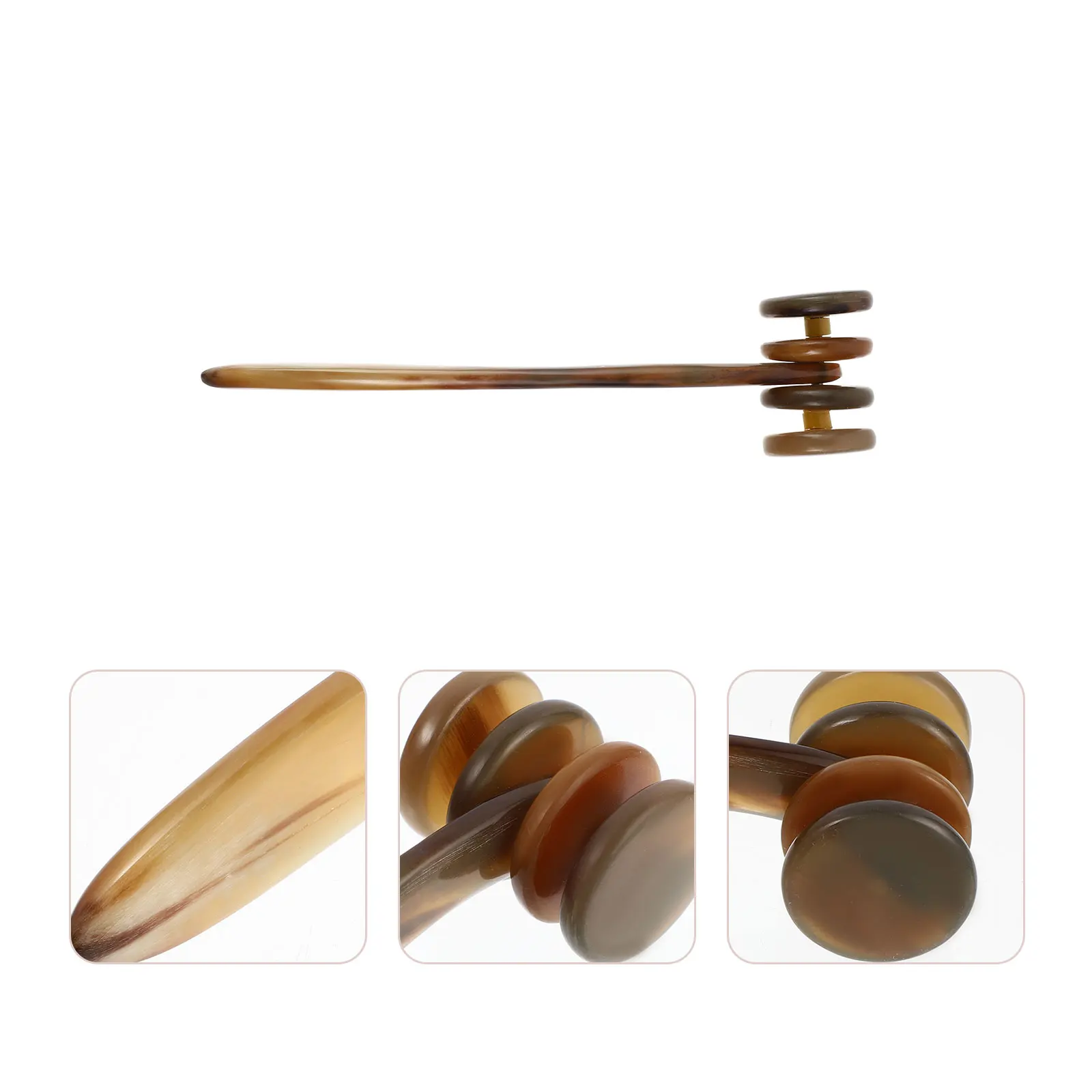 

1pc Chic Durable Stylish Massager Vehicle Ox Horn Massager Roller Massager for Female