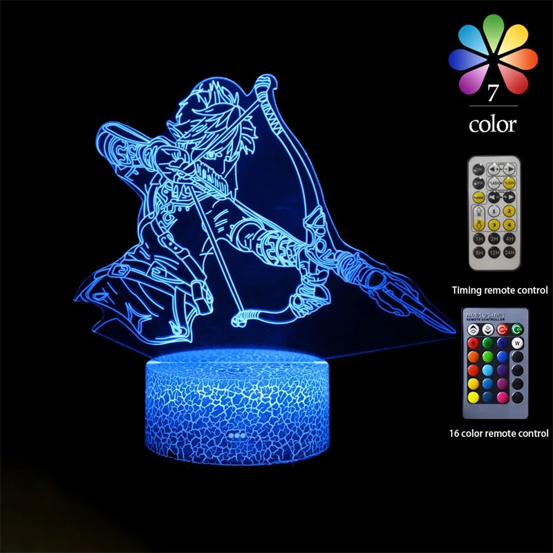 

Zelda's story theme Acrylic Lamp 3D LED Lamp Home Room Decor Light Kid Child Gift Mood Lamp Christmas present Dropshippping