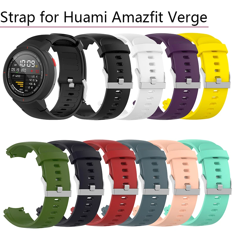 Силиконовый ремешок для часов Xiaomi Huami Amazfit Verge 3 наручных браслет Смарт часы трекер