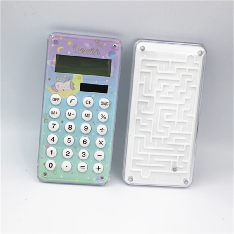 Карманный милый мини брелок с калькулятором 8 цифр портативный школьный