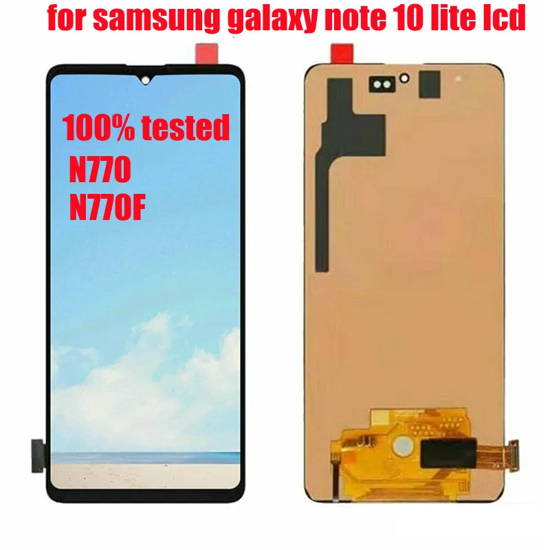 Pantalla TFT LCD para samsung galaxy note 10 lite, digitalizador de pantalla t&aacute;ctil para samsung note 10 lite, n770, n770f/ds, n770f/dsm-0