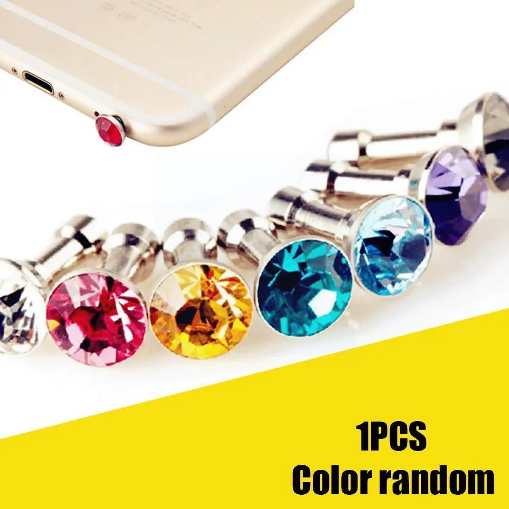 

Mobile Phone Universal Diamond Dust Plug Plug Earphone Wholesale Universal Dust 3.5mm Ear Stud P3i2