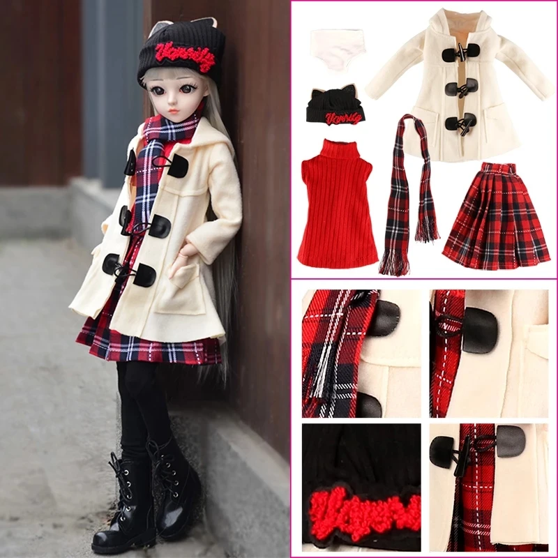 Комплект одежды для кукол платье аксессуары шарнирной куклы 60 см 1/3 полный