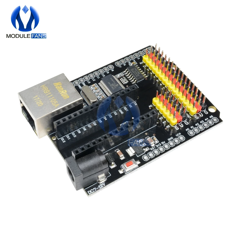 Сетевая плата расширения Ethernet Shield V2.0 2 0 CH340g NANO 3 V3.0 LAN модуль совместимый с Arduino UNO